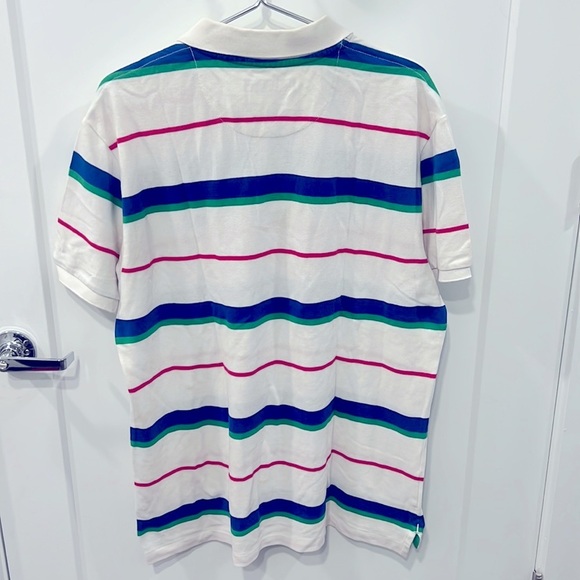 US Polo Assn. Polo Collared Shirt - XXL, Blue/Green/Red Stripes - Picture 6 of 6